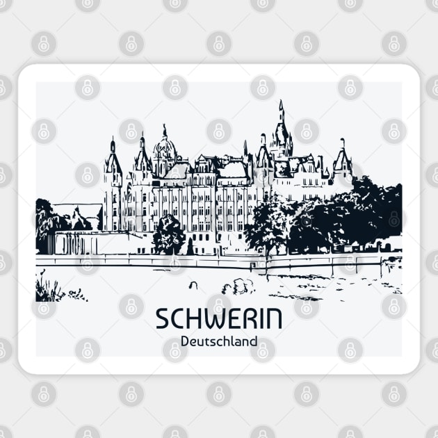 Schwerin - Deutschland Magnet by Lakeric
